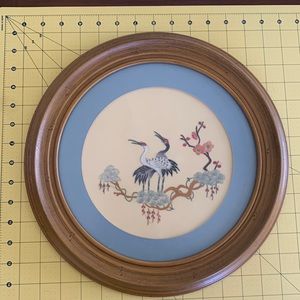 Vintage silk embroidery